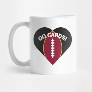 Heart Shaped Arizona Cardinals Mug